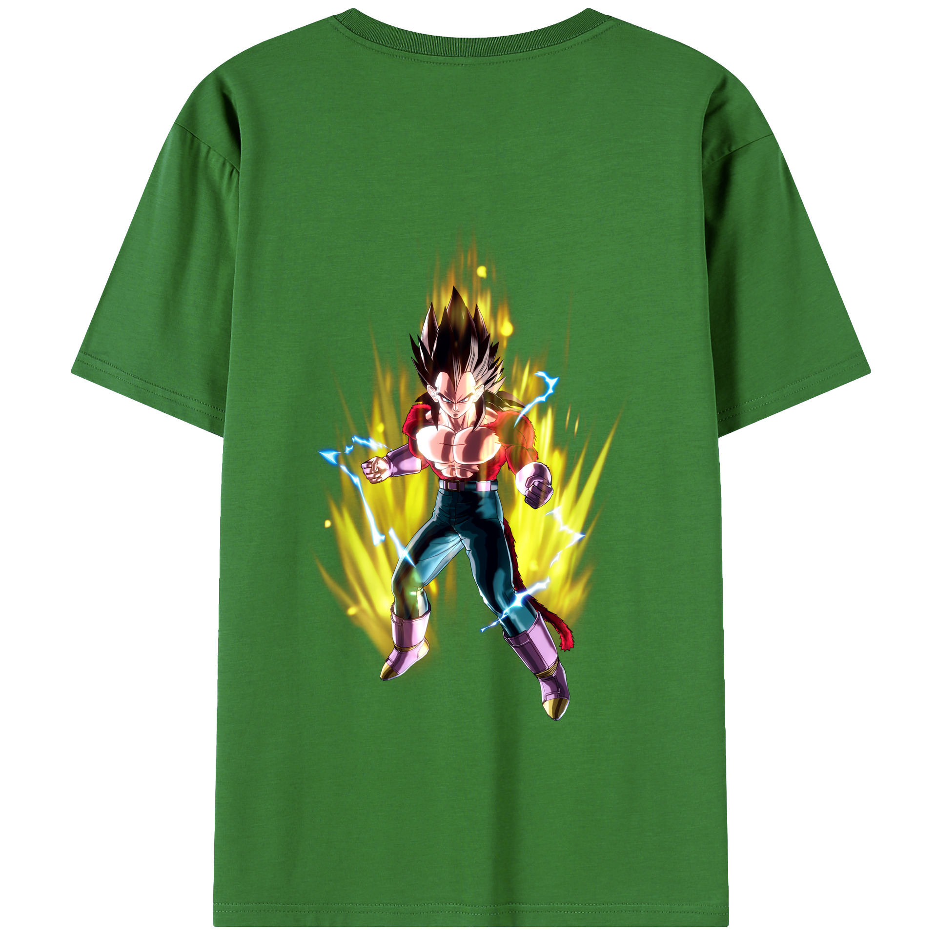 （画像用） ドラゴンボール ベジータ四世（Bejīta Yonsei）DRAGON BALL Vegeta IV レディース半袖Tシャツ(バックプリント)